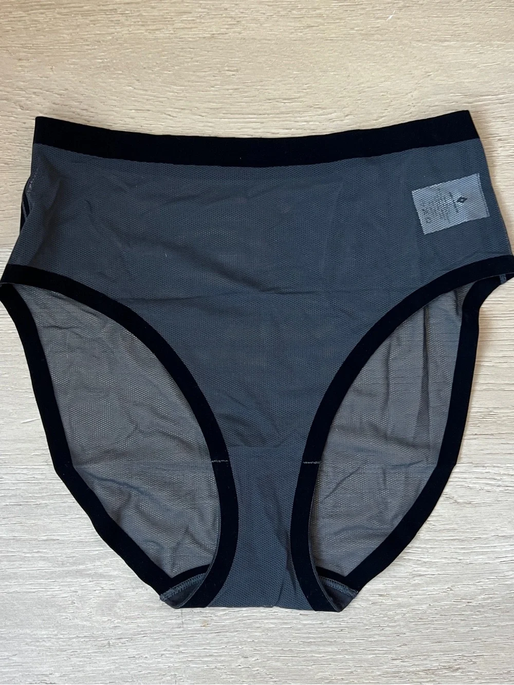 NWT 🏷️ EBY Black Mesh Sheer Brief Panties – Size Medium